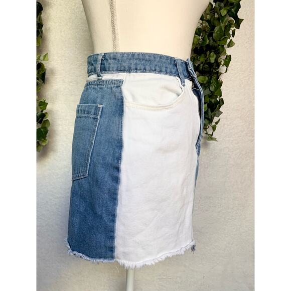 Cloud Ten Cotton Asymmetrical High Waisted Mini Skirt Women's Small - Picture 3 of 9